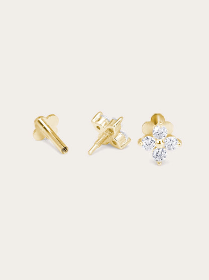 Clover Flatback Earring