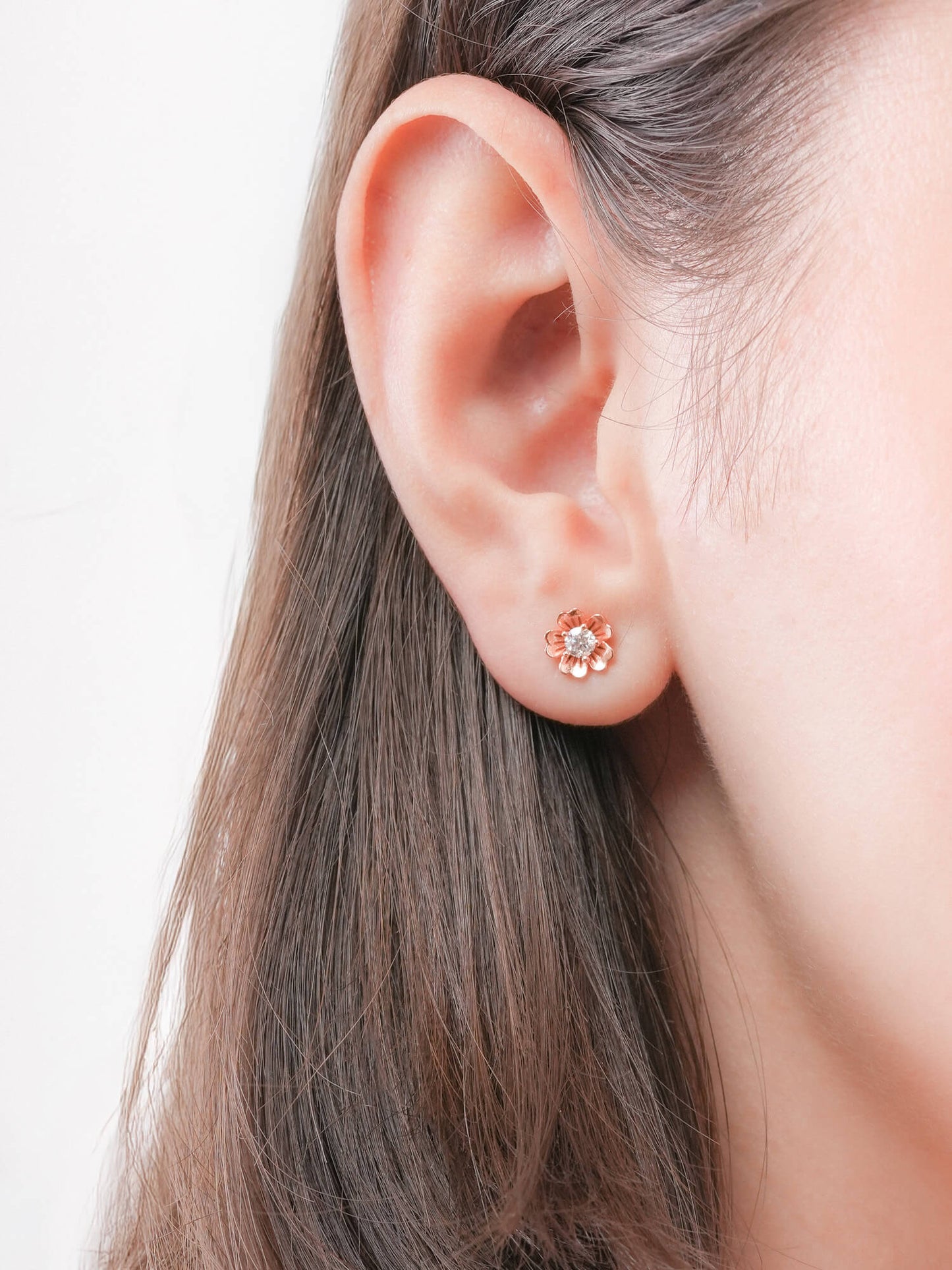 Dainty Sakura Stud Earrings