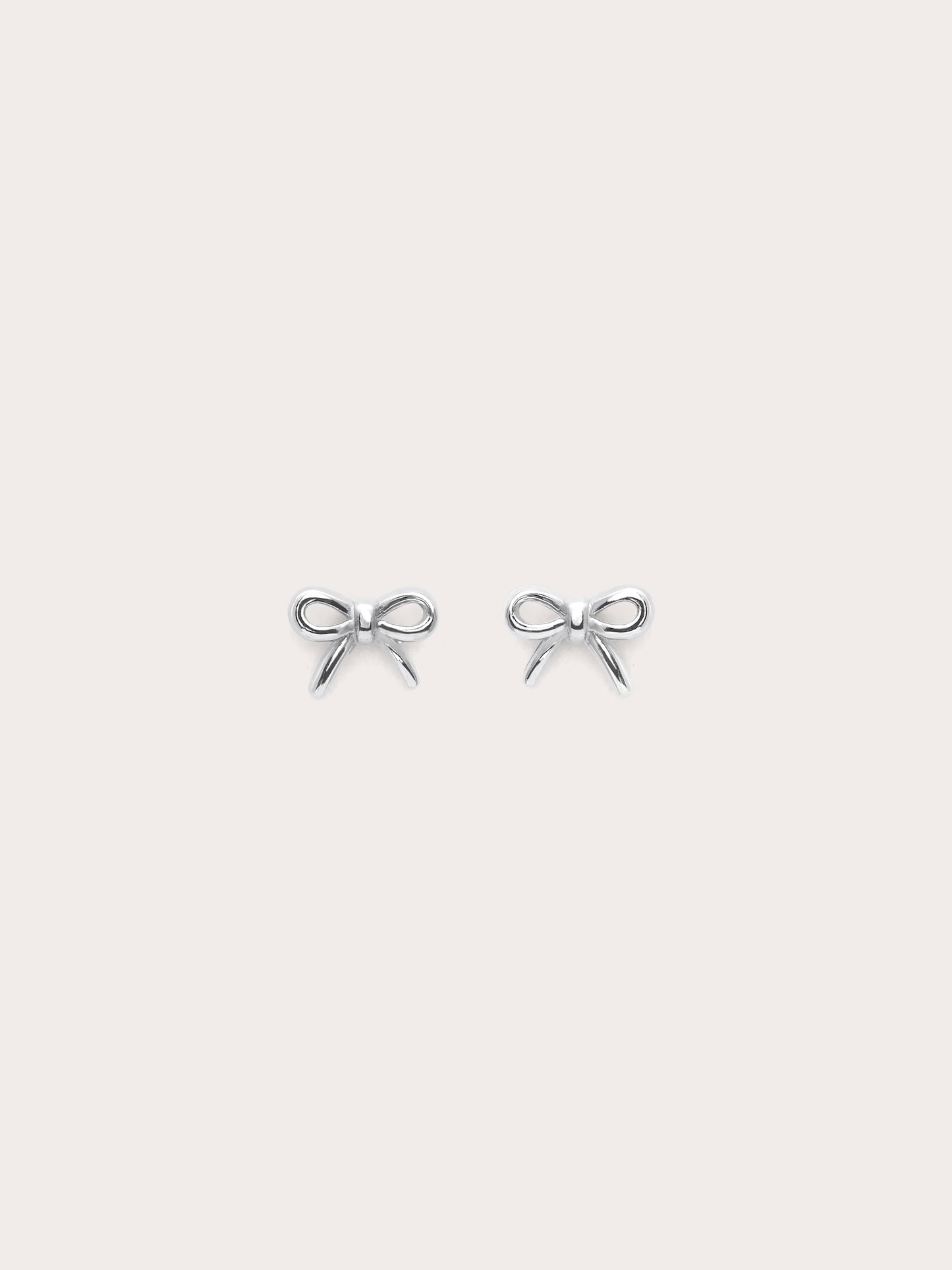 Dainty Ribbon Bow Stud Earrings