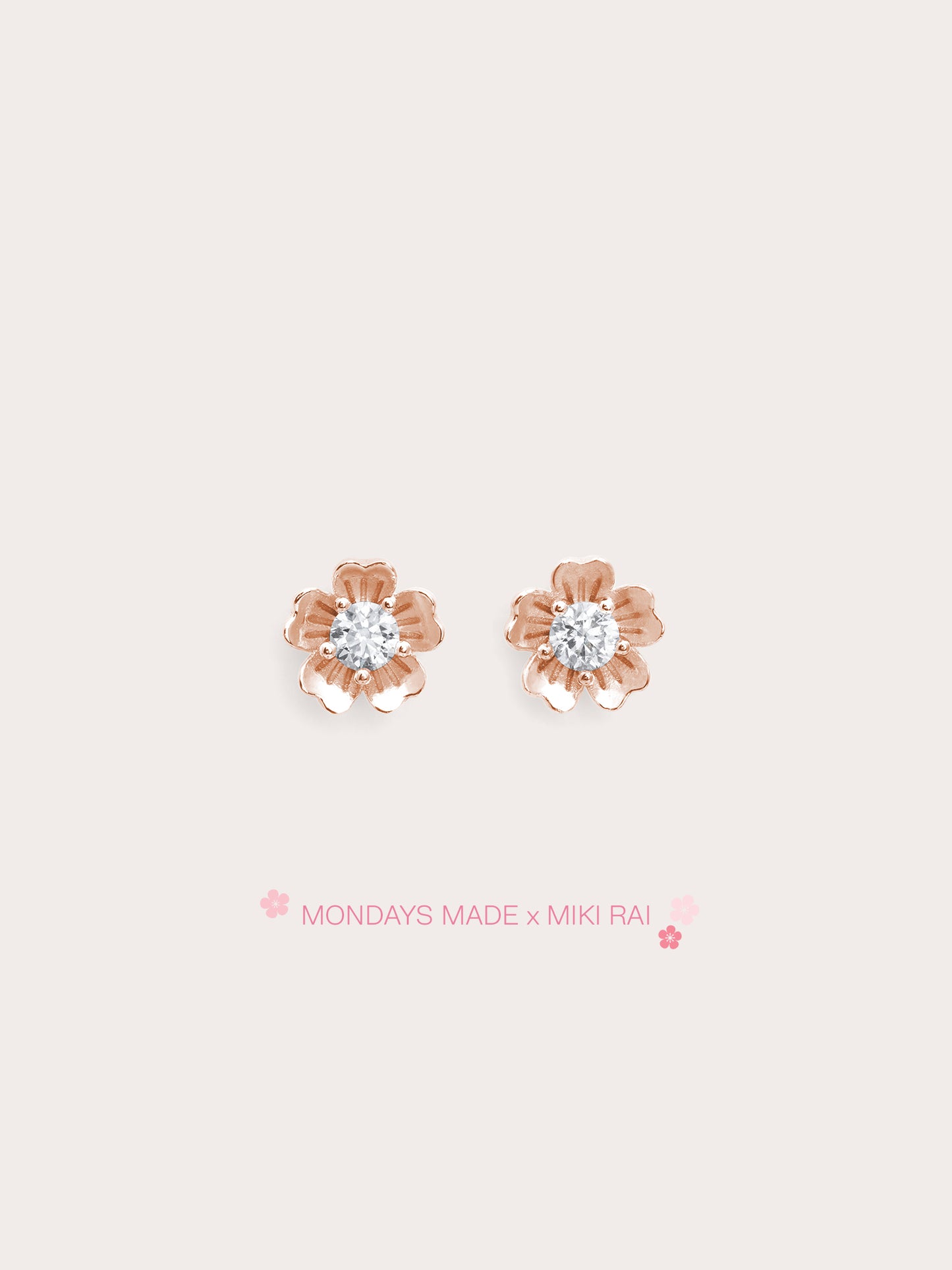 Dainty Sakura Stud Earrings
