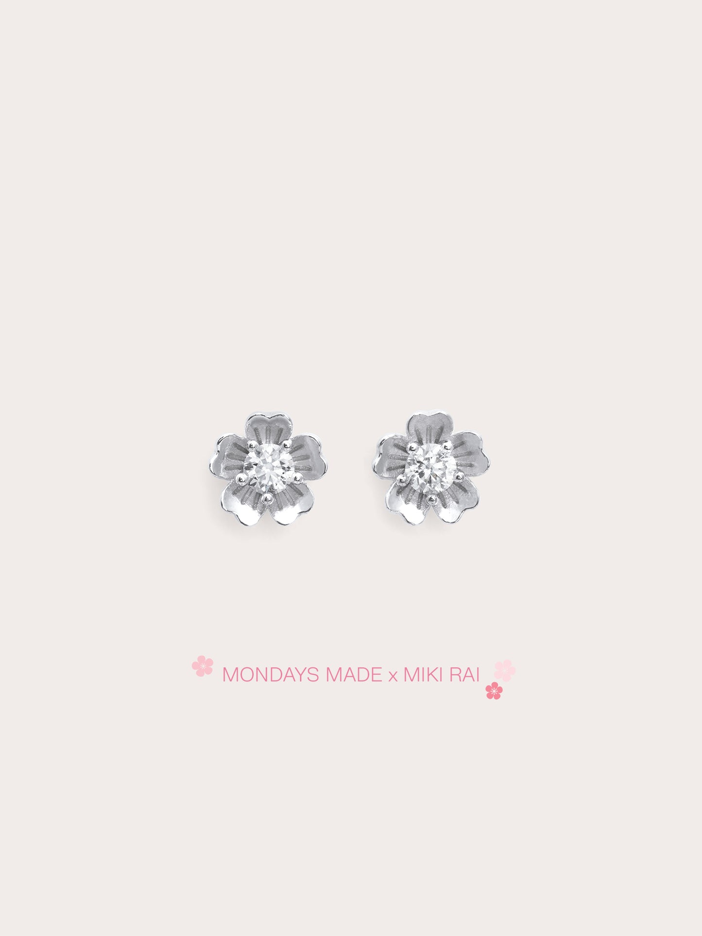 Dainty Sakura Stud Earrings