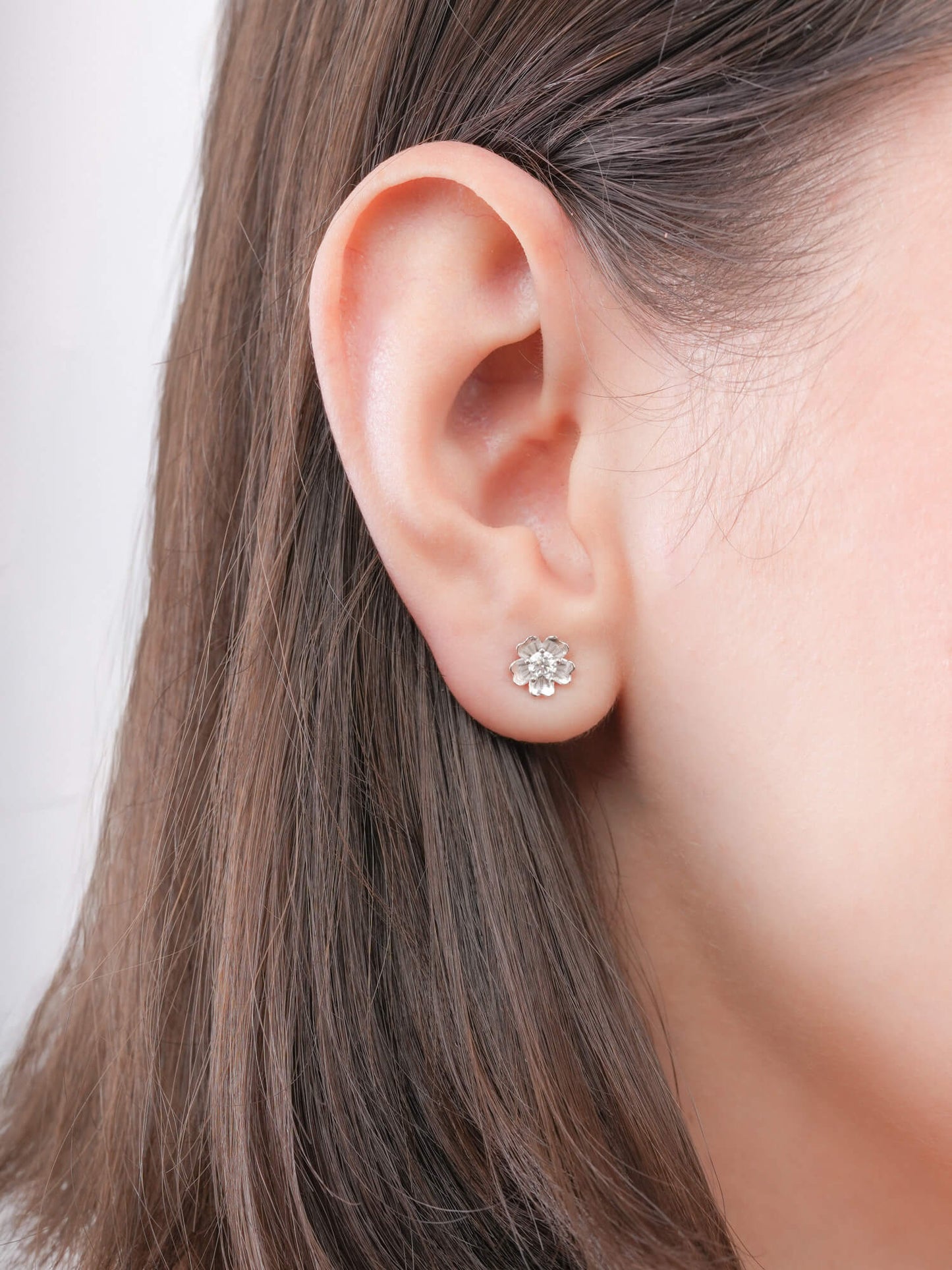 Dainty Sakura Stud Earrings