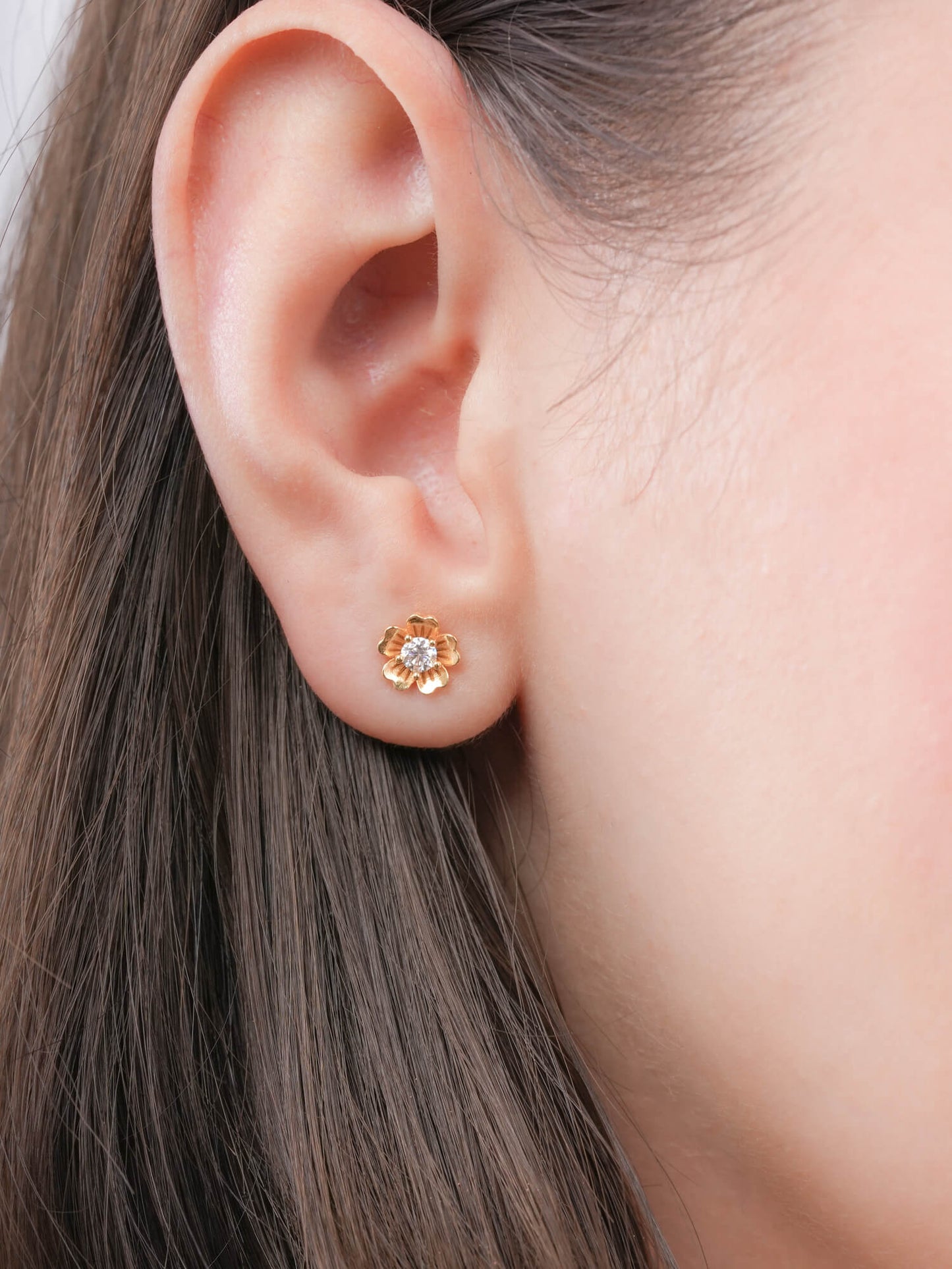 Dainty Sakura Stud Earrings