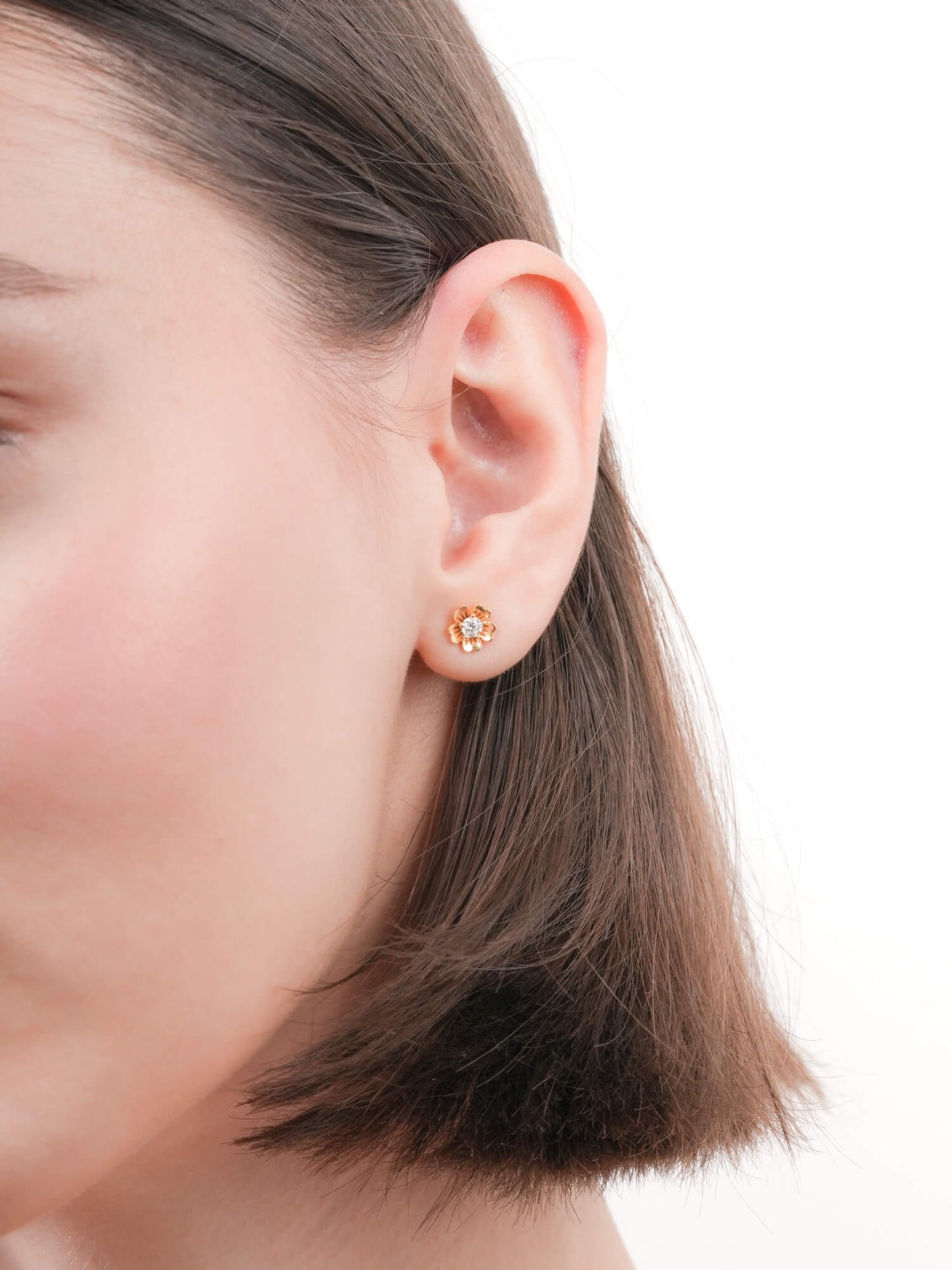 Dainty Sakura Stud Earrings