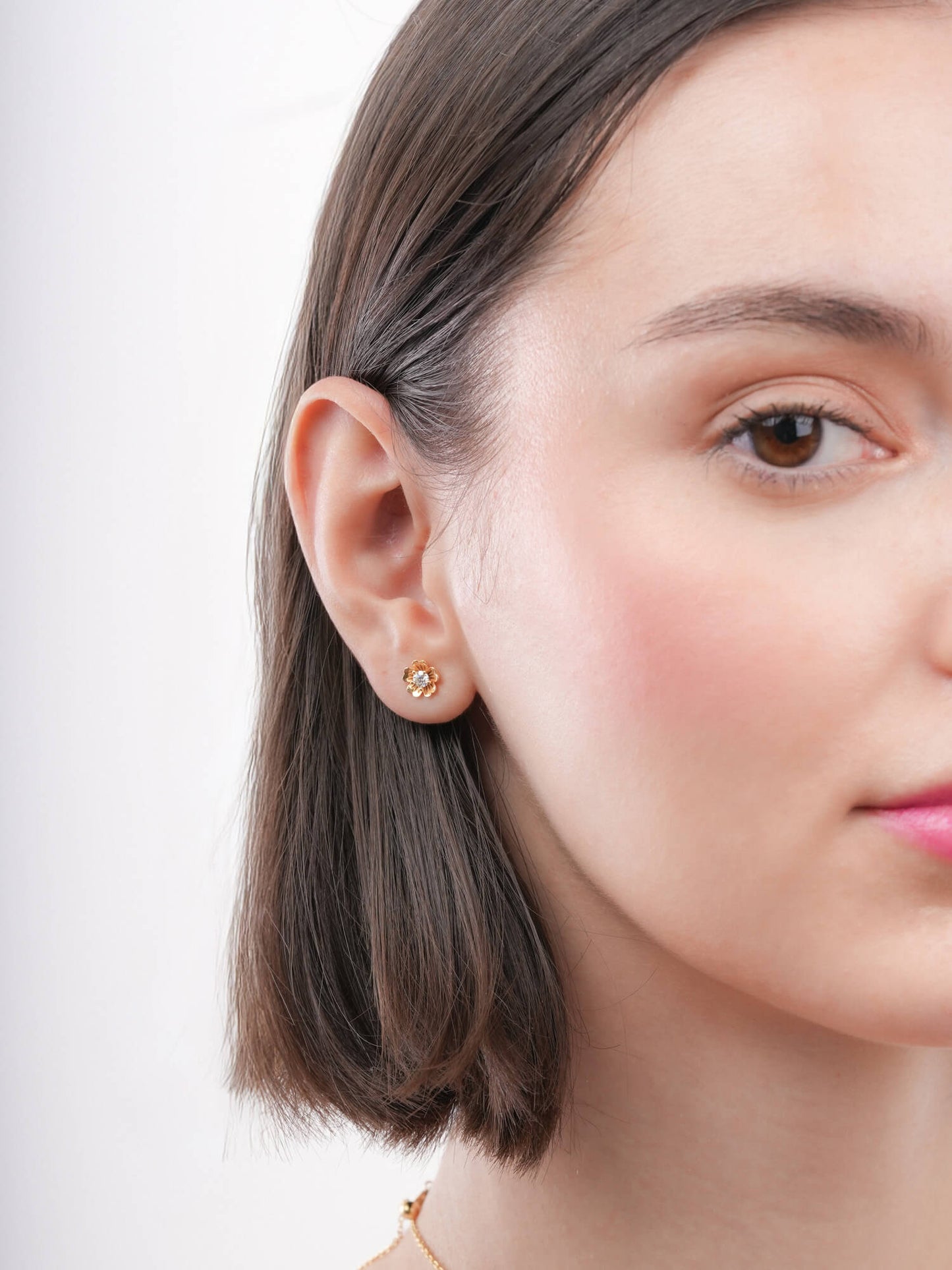 Dainty Sakura Stud Earrings