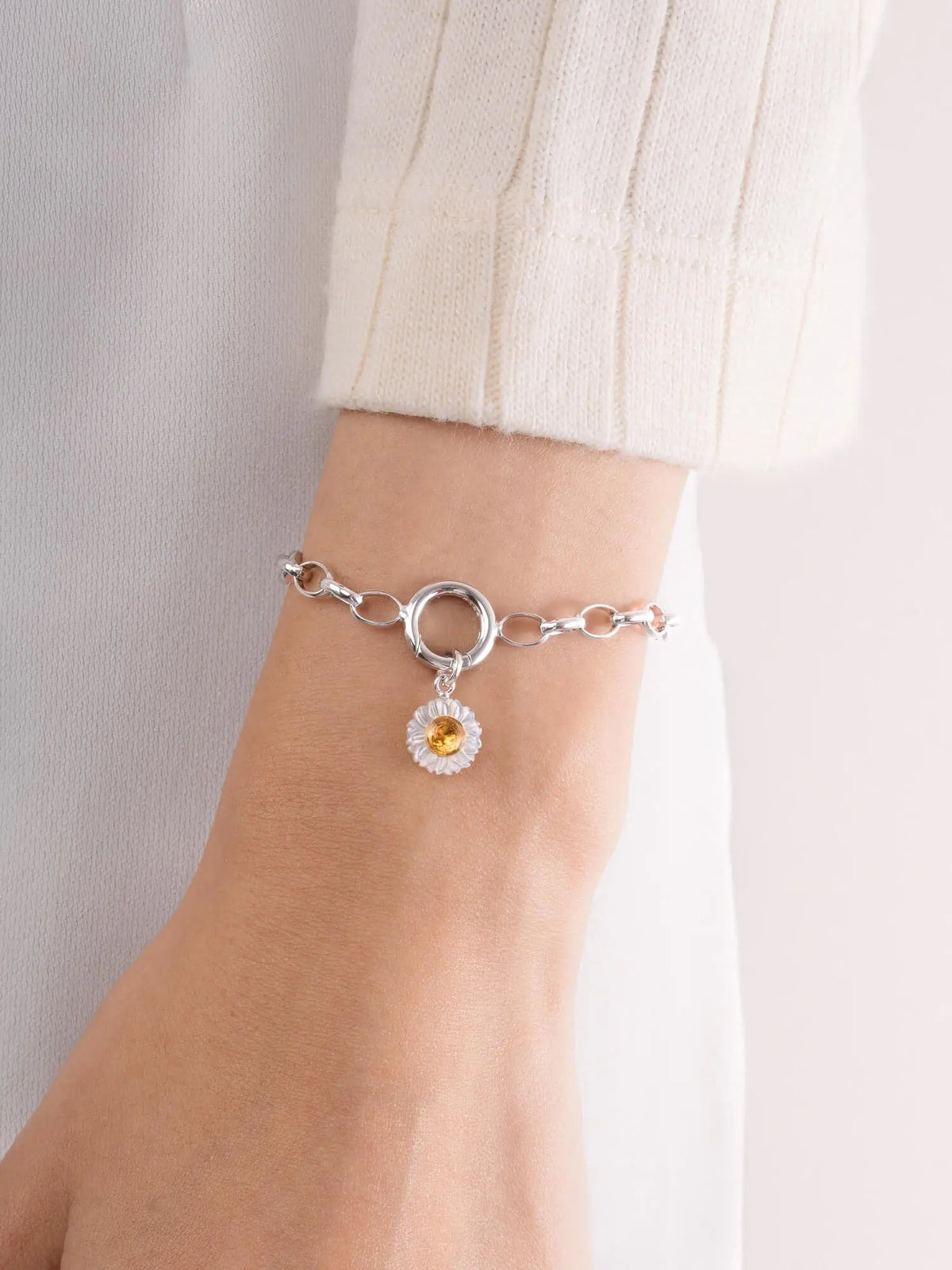Carved Daisy Charm