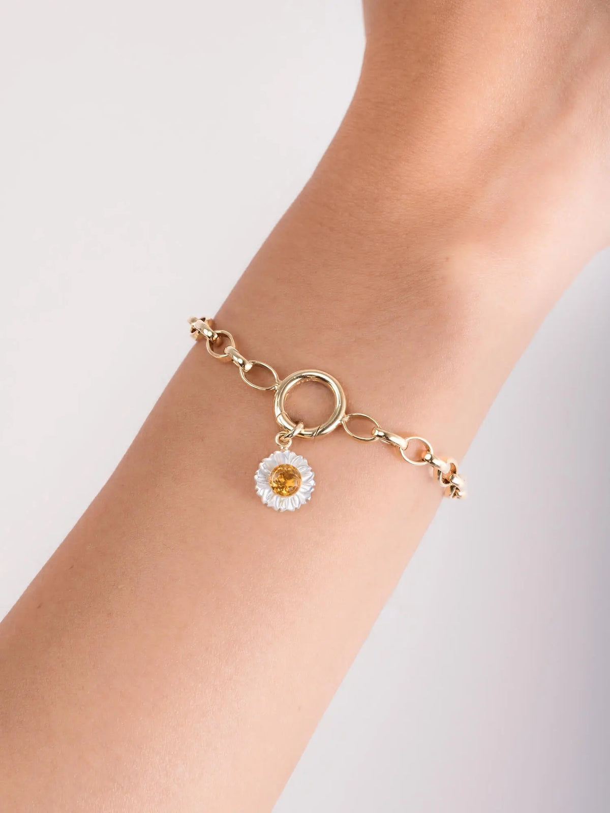 Carved Daisy Charm