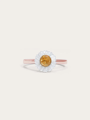 Carved Daisy Ring