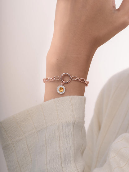 Daisy Charm 18K Rose Gold (6) – Mondays Made Flower & Birthstone Jewelry Singapore