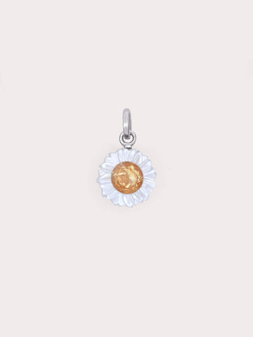 Daisy Charm S925 Silver Rhodium (5) – Mondays Made Flower & Birthstone Jewelry Singapore