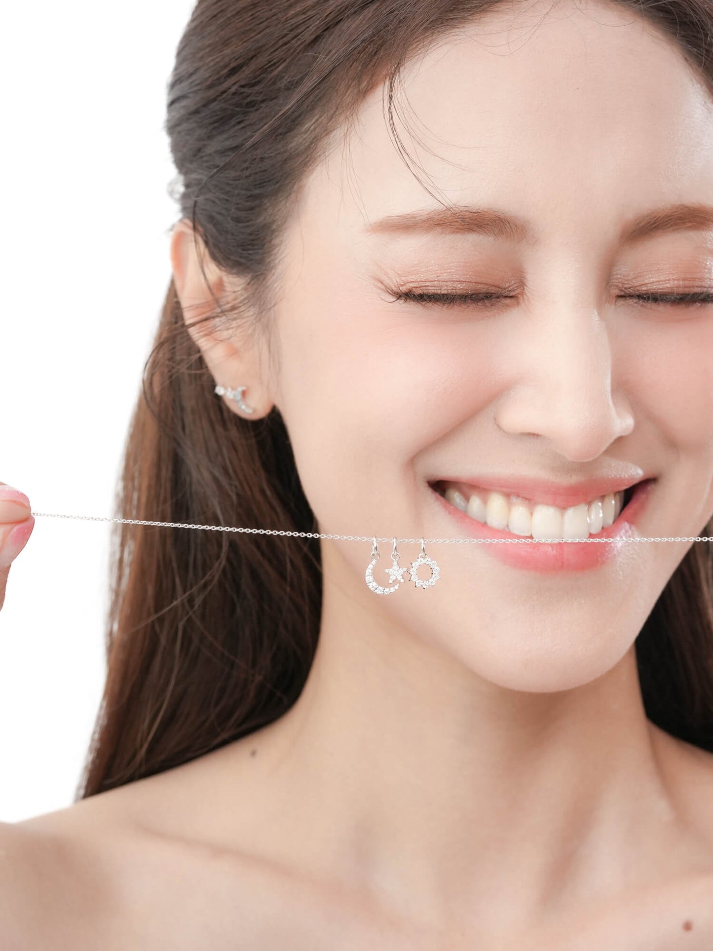 Sun, Moon & Star Pendant Necklace Set