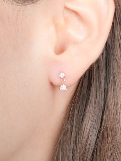 Dewdrop Dangle Flatback Earring