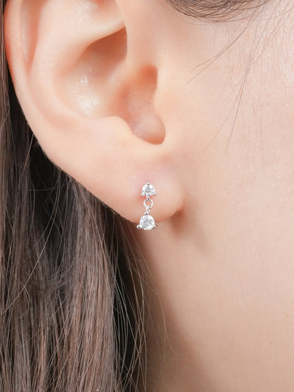Dewdrop Dangle Flatback Earring