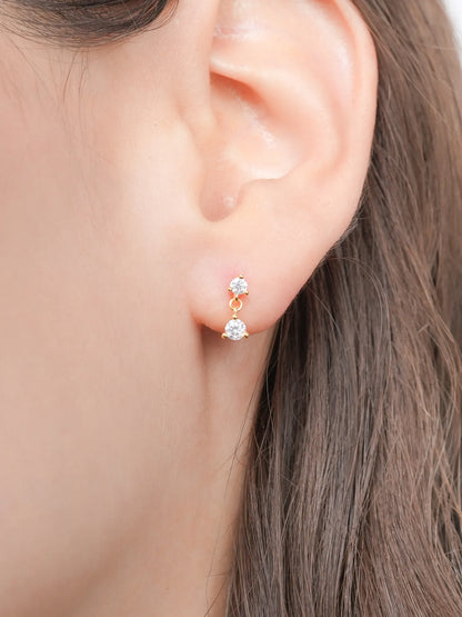 Dewdrop Dangle Flatback Earring