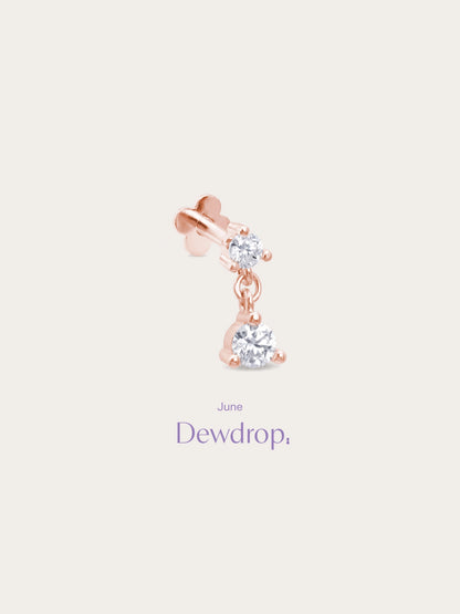 Dewdrop Dangle Flatback Earring