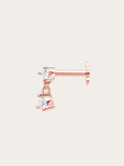 Dewdrop Dangle Flatback Earring