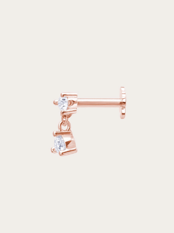 Dewdrop Dangle Flatback Earring