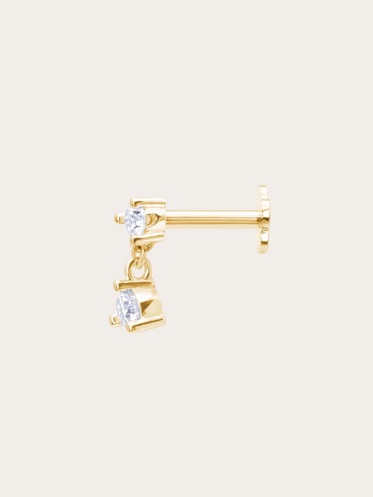 Dewdrop Dangle Flatback Earring