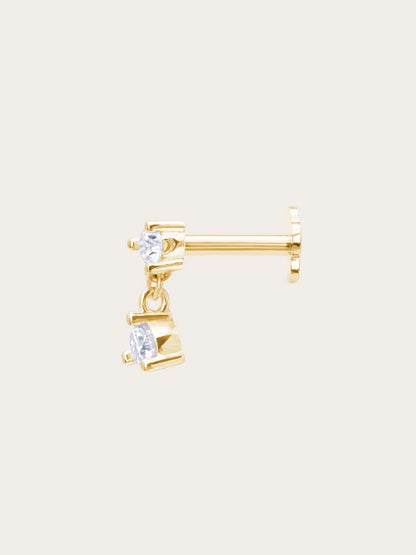 Dewdrop Dangle Flatback Earring