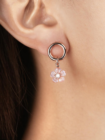 Donut Studs 18K Rose Gold (2) – Mondays Made Flower & Birthstone Jewelry Singapore