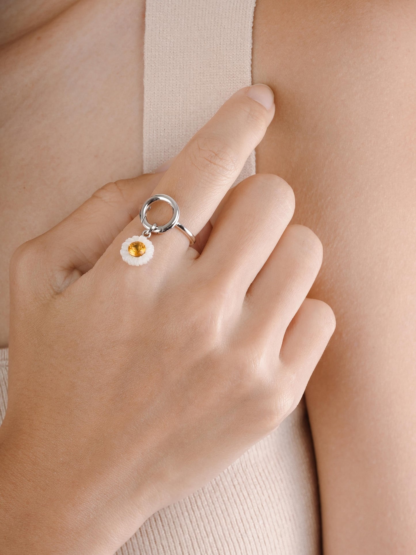Donut Charm Ring