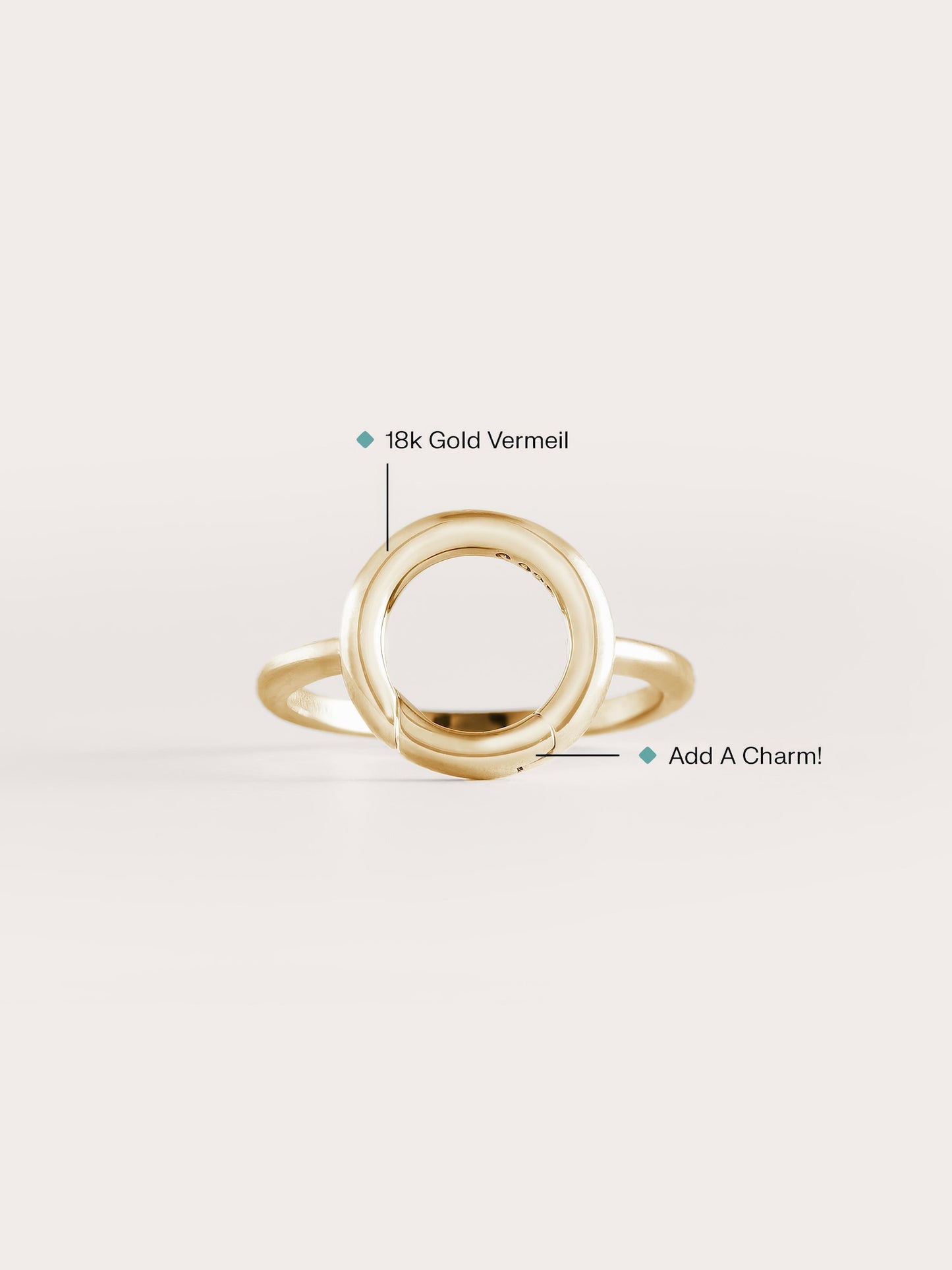 Donut Charm Ring