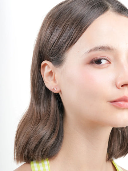 Duo Sparkle Flatback Earring