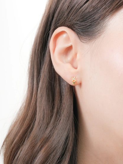 Duo Sparkle Flatback Earring