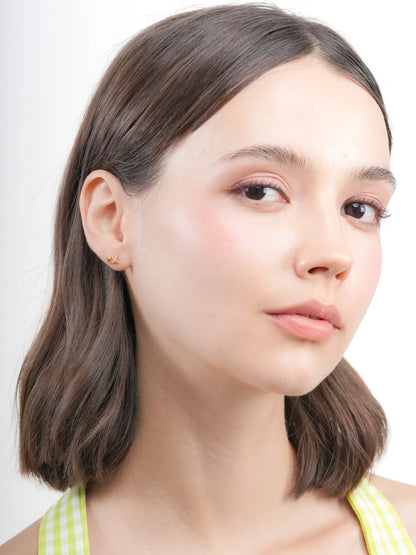 Duo Sparkle Flatback Earring