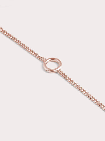 Duo Bead 18K Rose Gold Straight (2) – Mondays Made Flower & Birthstone Jewelry Singapore