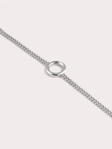 Duo Bead S925 Silver Rhodium Straight (2) – Mondays Made Flower & Birthstone Jewelry Singapore