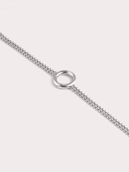 Duo Bead S925 Silver Rhodium Straight (2) – Mondays Made Flower & Birthstone Jewelry Singapore