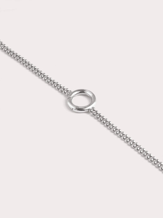 Duo Bead S925 Silver Rhodium Straight (2) – Mondays Made Flower & Birthstone Jewelry Singapore