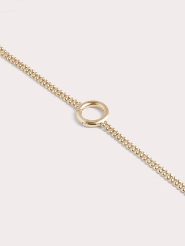 Duo Bead 18K Gold Straight (2) – Mondays Made Flower & Birthstone Jewelry Singapore