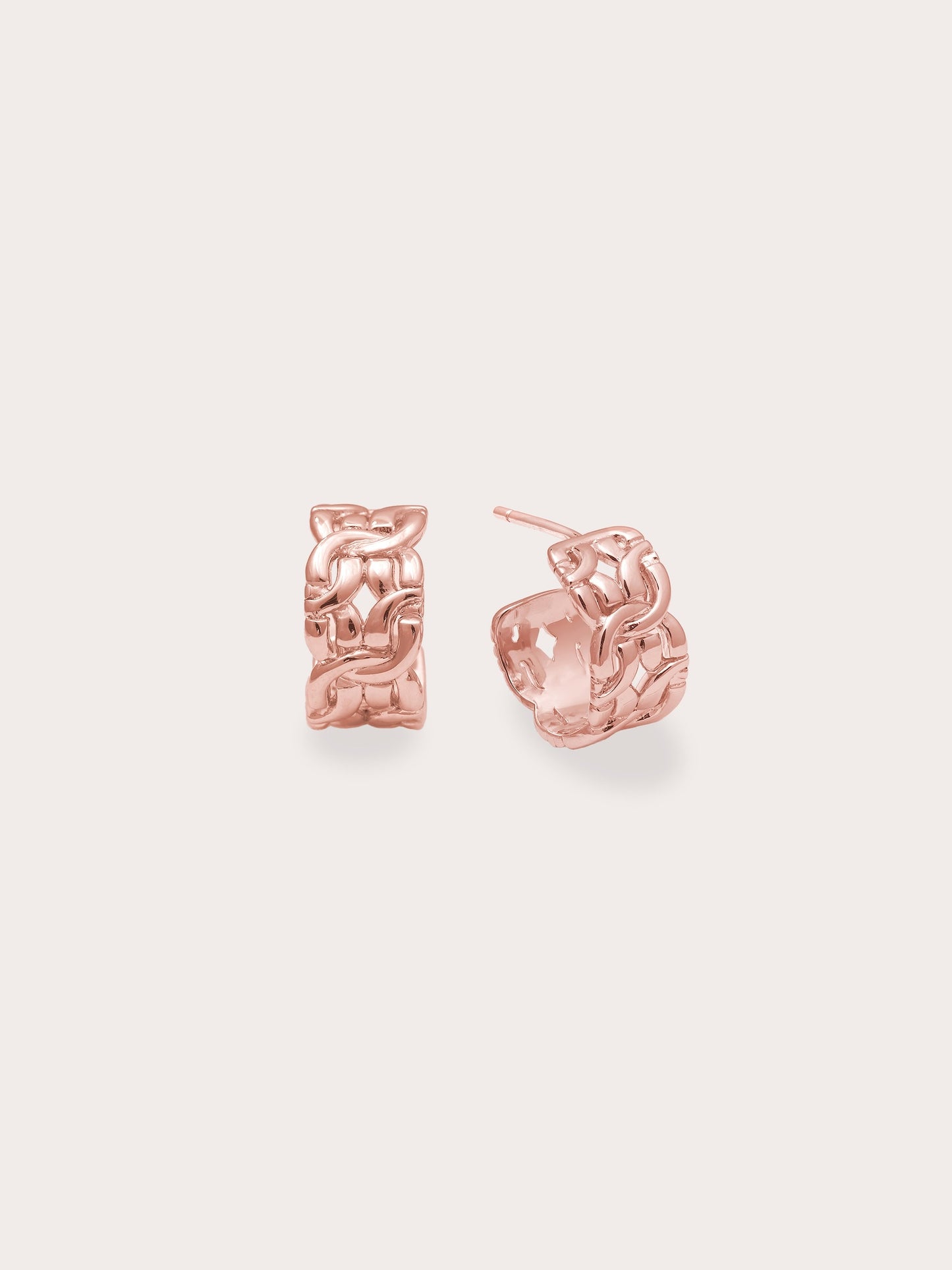 Entwined Chain Hoop Earrings