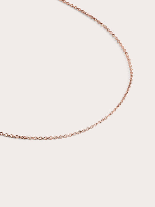 Fine Chain 18K Rose Gold (7) – Mondays Made Flower & Birthstone Jewelry Singapore
