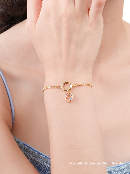 Gemini Charm Zodiac Charm Jewelry 18K Gold Worn With – Mondays Made Flower & Birthstone Jewelry Singapore