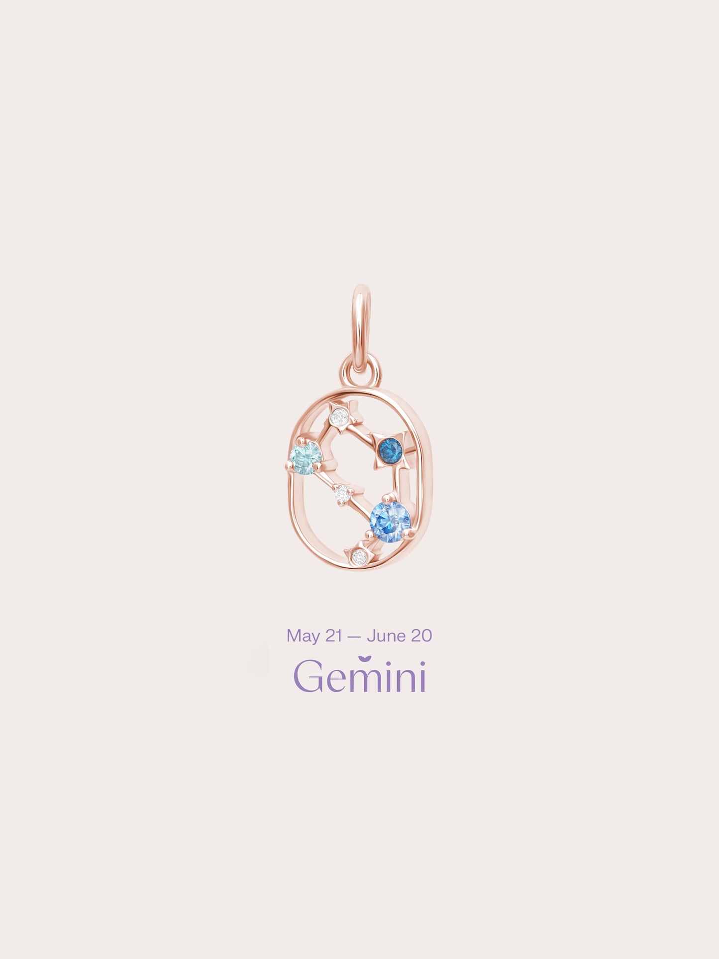 Gemini Charm - Zodiac Sign Jewelry