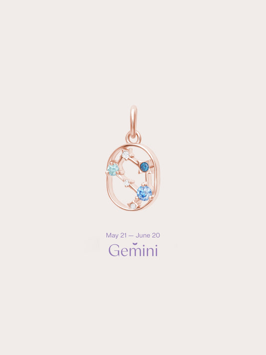 Gemini Charm - Zodiac Sign Jewelry