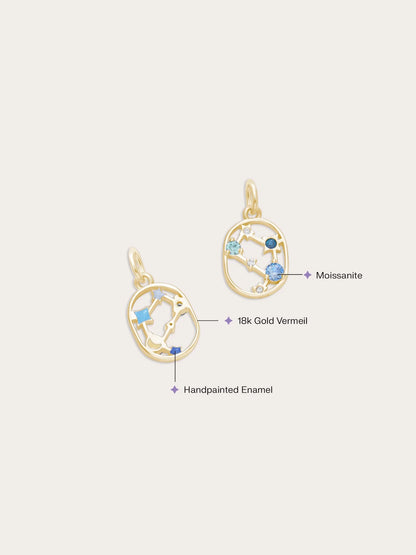Gemini Charm - Zodiac Sign Jewelry