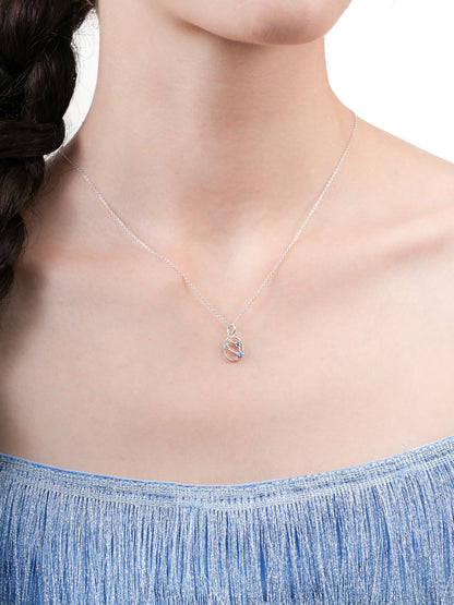 Gemini Necklace Zodiac Jewelry S925 Silver Rhodium (2) – Mondays Made Flower & Birthstone Jewelry Singapore