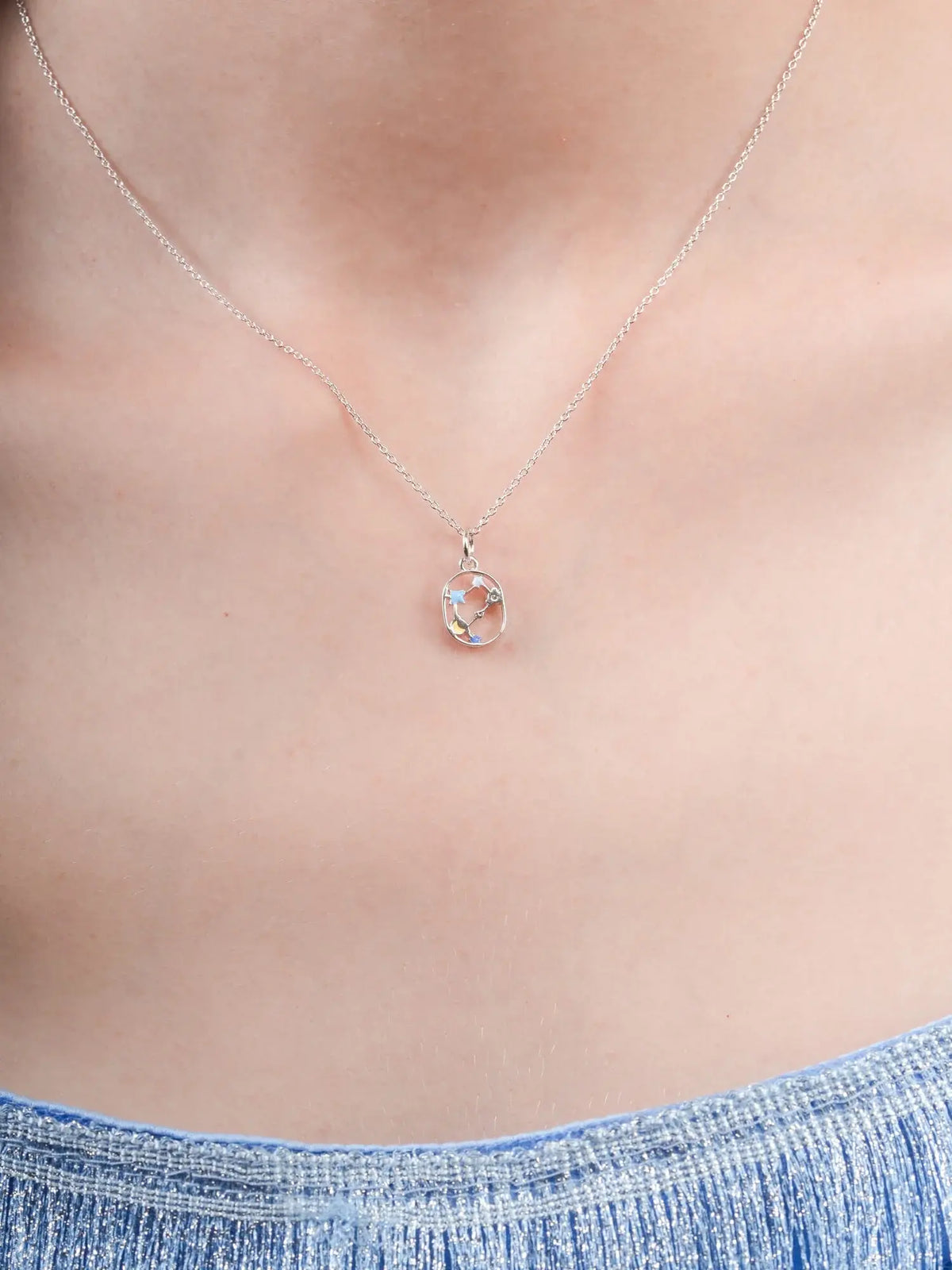 Gemini Necklace - Zodiac Sign Jewelry