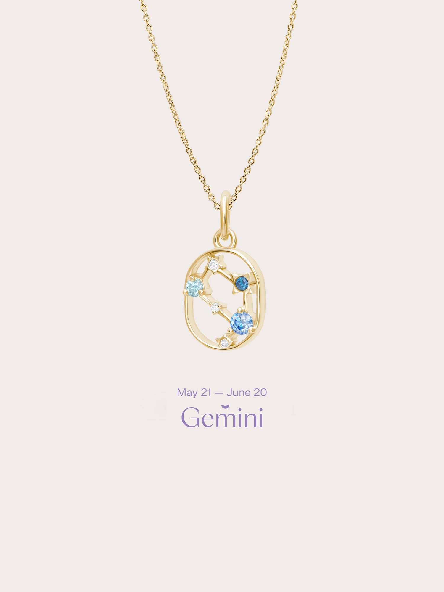 Gemini Necklace | Zodiac Sign Jewelry | Mondays Made
