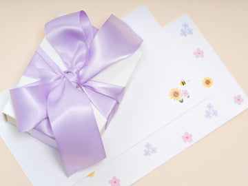 Gift Wrap With Card – Mondays Made Flower & Birthstone Jewelry Singapore