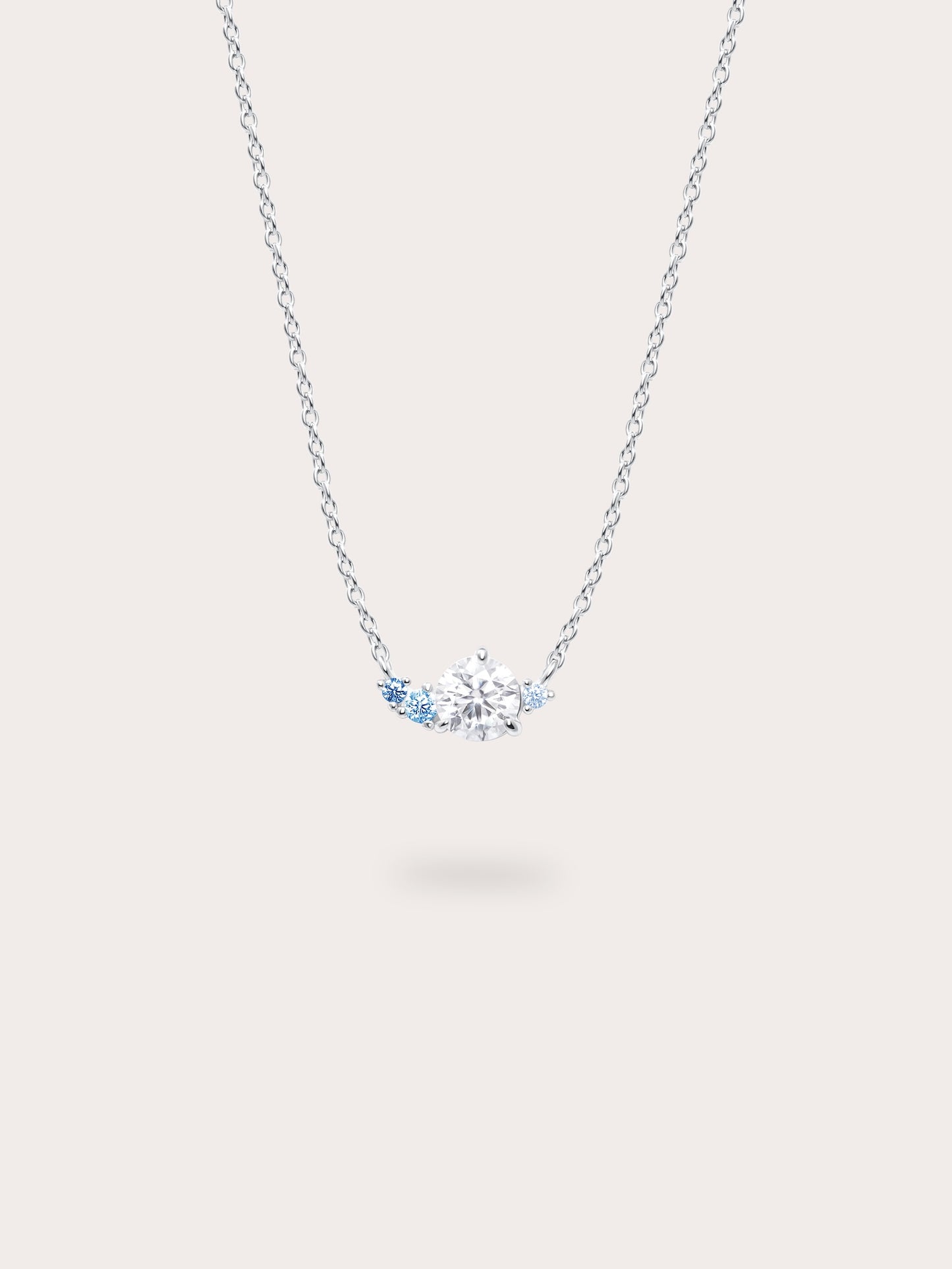 Glacier Moissanite Cluster Necklace