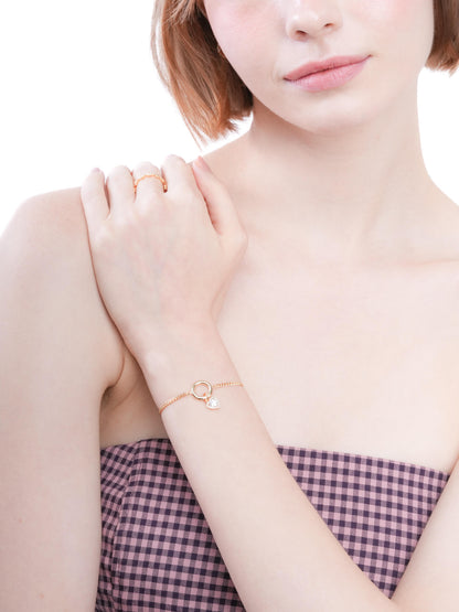 Halo Heart Charm Moissanite 18K Gold (3) – Mondays Made Flower & Birthstone Jewelry Singapore