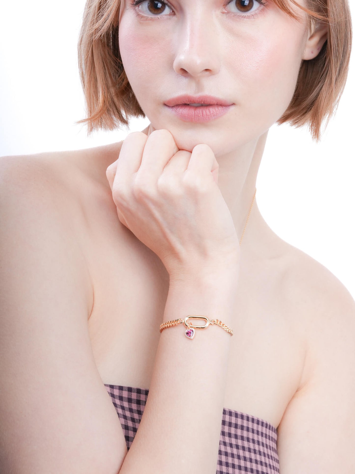 冰河莫桑石簇項鍊