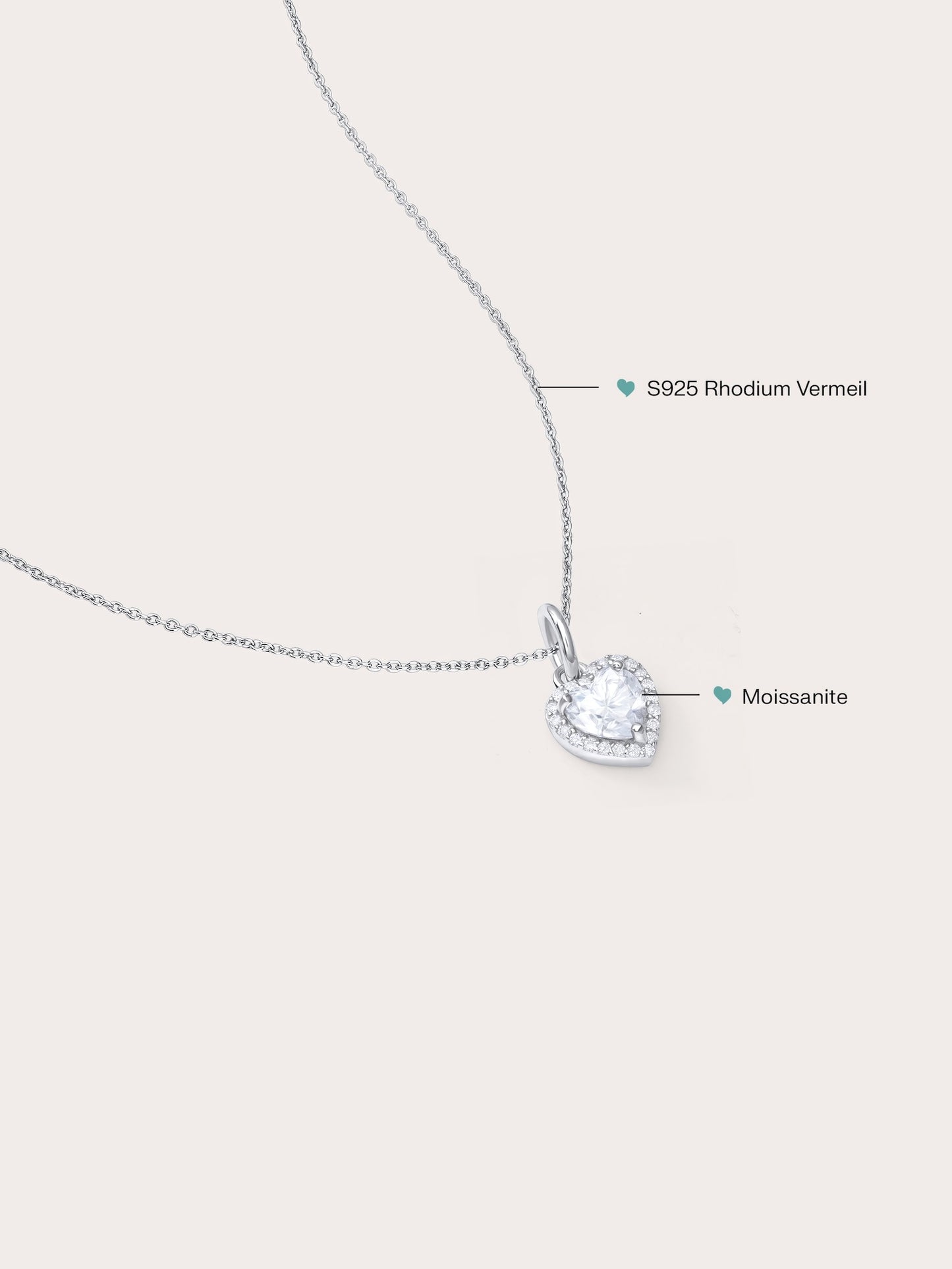 冰河莫桑石簇項鍊