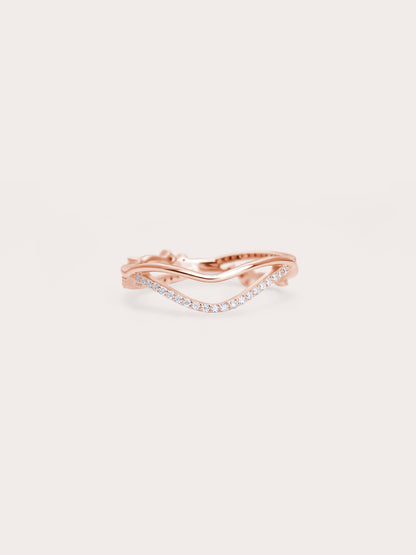 Infinity Starlight Ring 18K Rose Gold (2) – Mondays Made Flower & Birthstone Jewelry Singapore