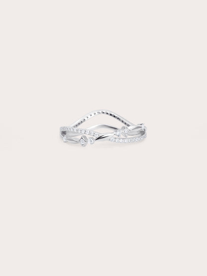 Infinity Starlight Ring S925 Silver Rhodium (1) – Mondays Made Flower & Birthstone Jewelry Singapore
